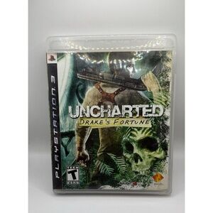 Uncharted Drakes Fortune PS3 Game Complete CIB Tested Naughty Dog Sony